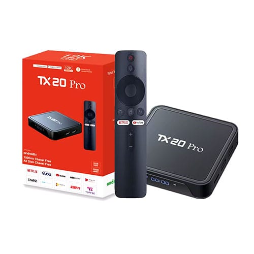 Android Tv box TX20 Pro 12k ULTRA HD 16GB ram 256 GB Storage Android 15 Available with wifi or bluetooth without display