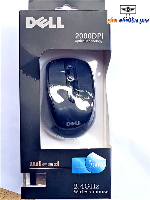 DELL Wireless Mouse 2.4 GHz 2000 DPI USB Receiver
