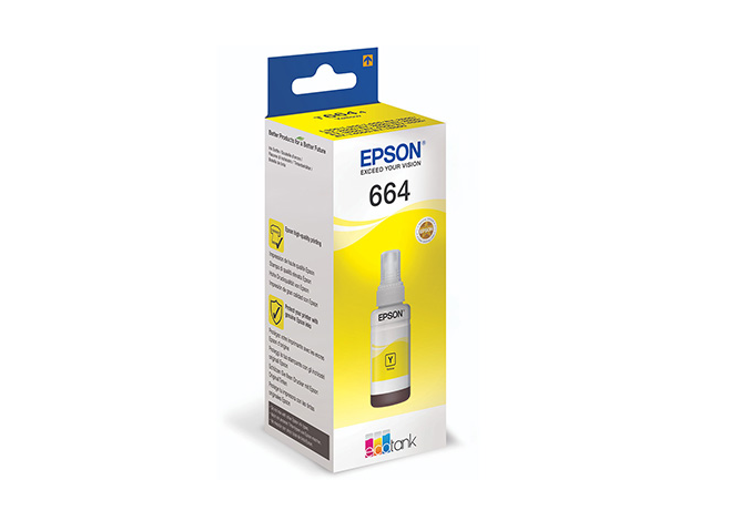 Genuine Epson C13T664440 664 Yellow Ink Bottle (6,500 Pages) zonex.com.bd